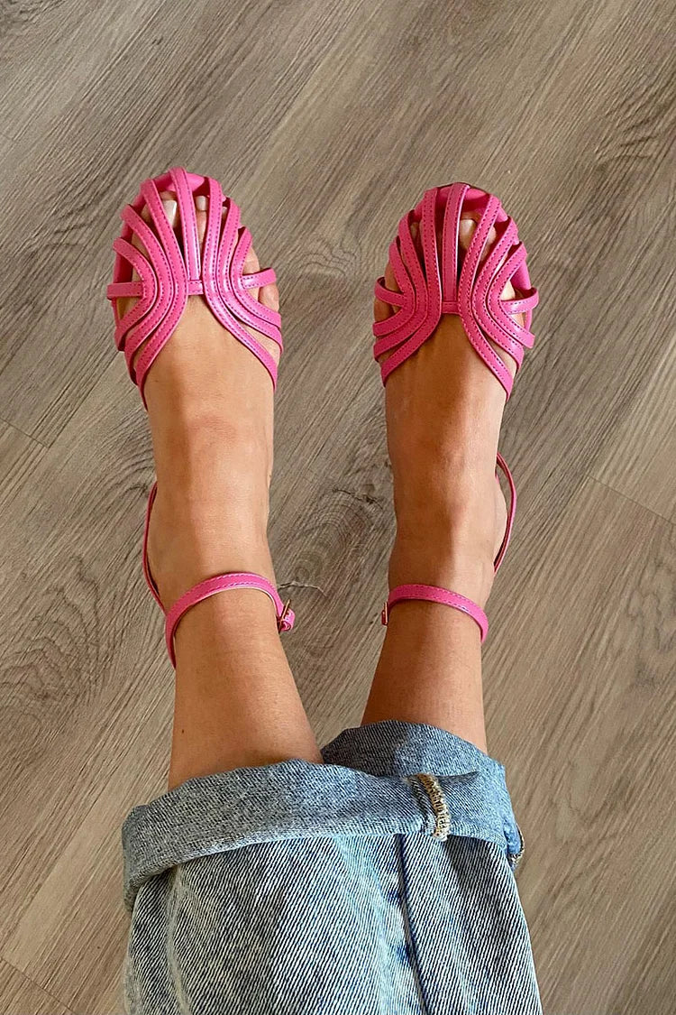 GINEVRA | BALERINY SANDAL Z PLECIONYM SZCZEGÓŁEM