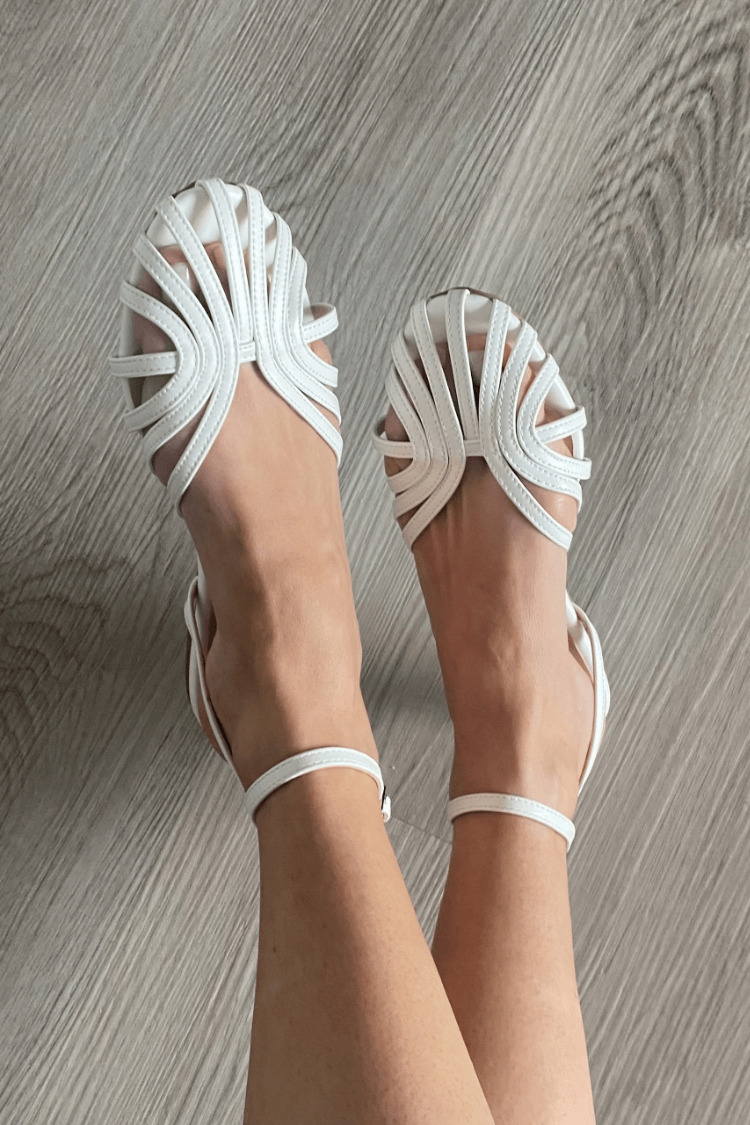 GINEVRA | BALERINY SANDAL Z PLECIONYM SZCZEGÓŁEM