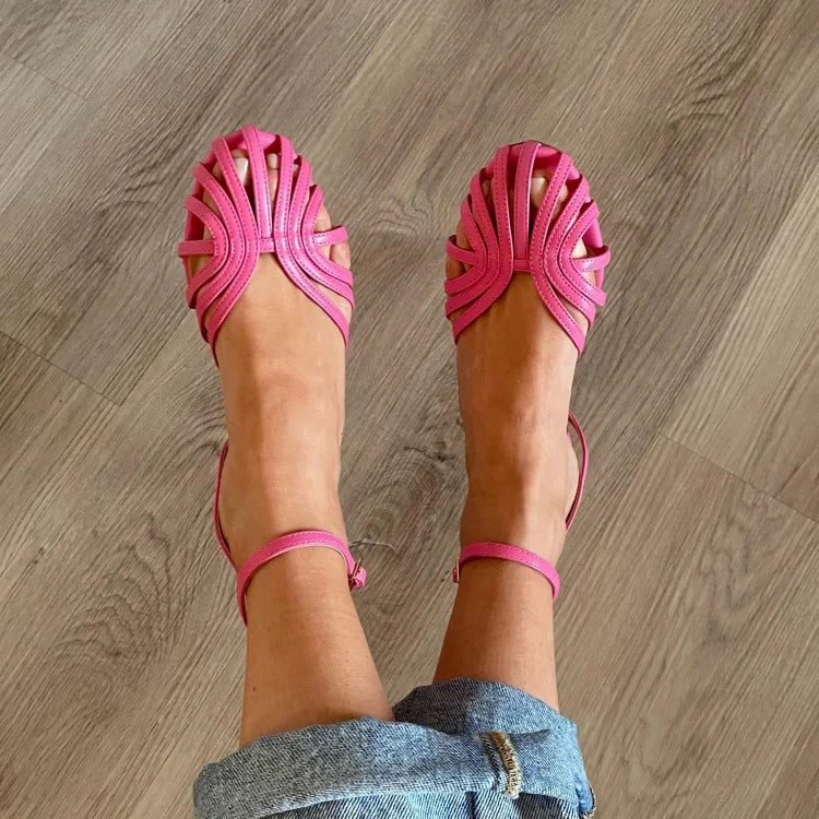 GINEVRA | BALERINY SANDAL Z PLECIONYM SZCZEGÓŁEM