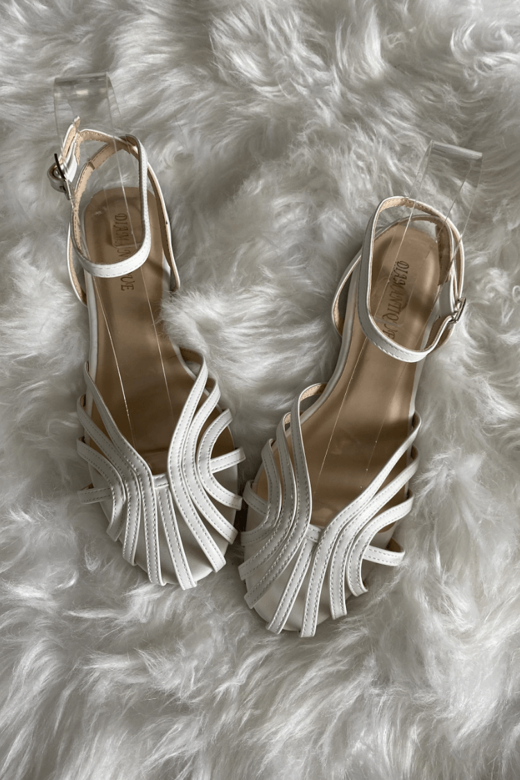 GINEVRA | BALERINY SANDAL Z PLECIONYM SZCZEGÓŁEM