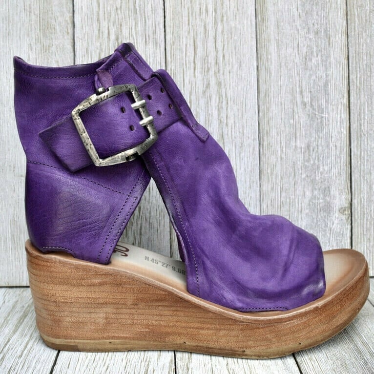 Kendall- Sandały Na Koturnie Z Klamrą W Stylu Boho