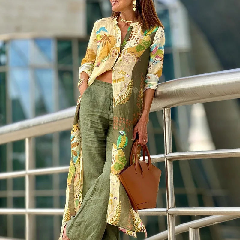 Harper -  Linen Co-ord Set - Elegancja bez wysiłku