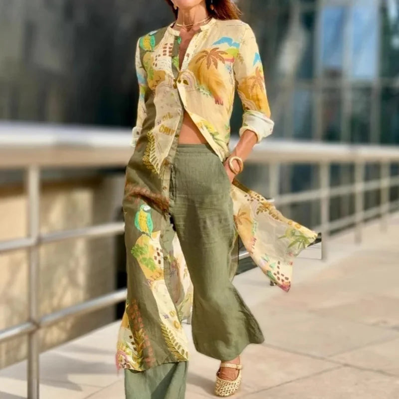 Harper -  Linen Co-ord Set - Elegancja bez wysiłku