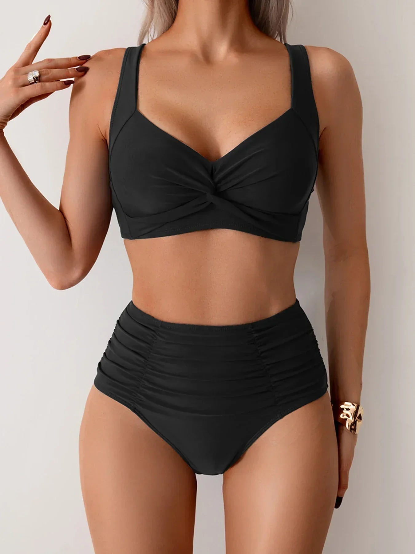 Laura - Bikini Bandeau z falbankami