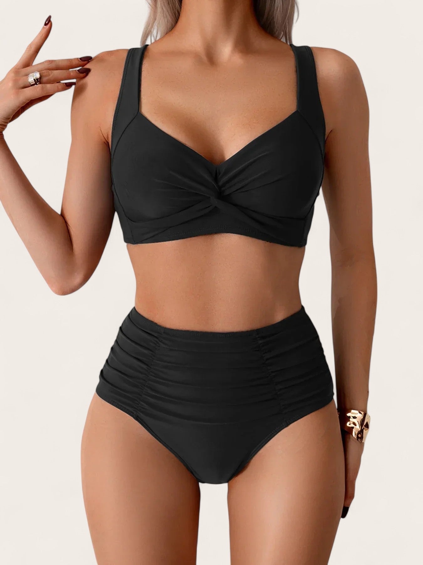 Laura - Bikini Bandeau z falbankami